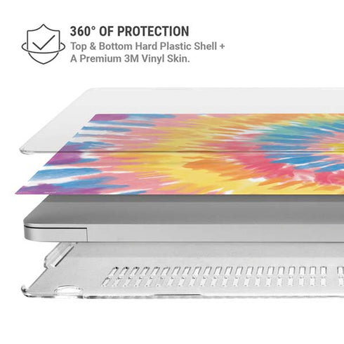 Rainbow Tie Dye MacBook Air 15in (2023-2025) Case plus Skin